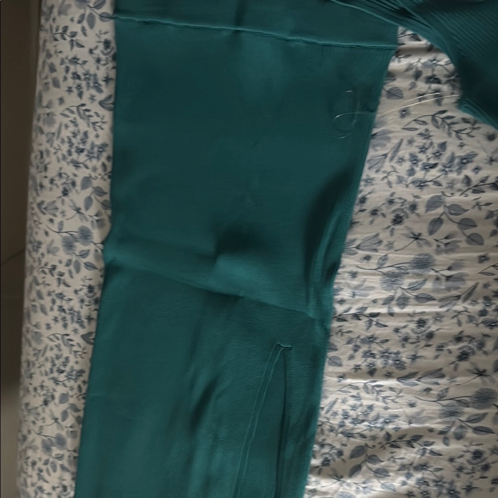 Bebe Teal Ribbed Two-Piece Set - Picture 2 of 5